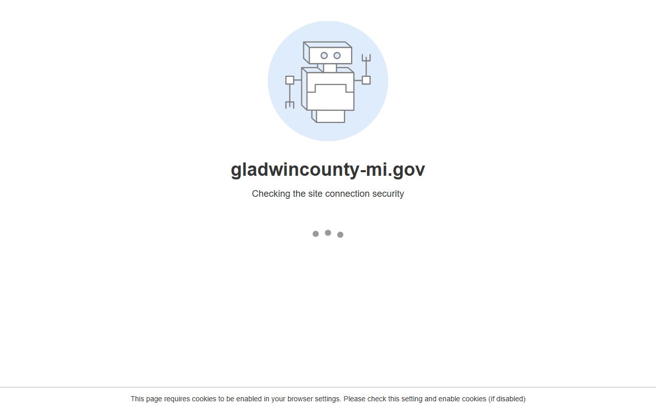 Gladwin County court records map of cities and townships